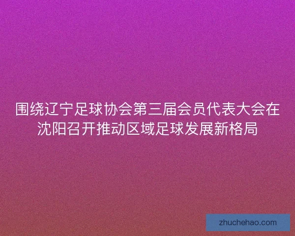围绕辽宁足球协会第三届会员代表大会在沈阳召开推动区域足球发展新格局